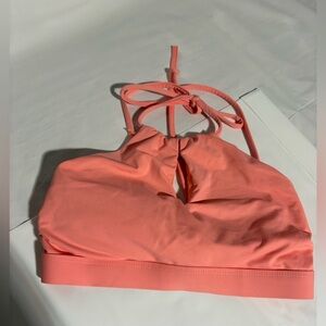 Athleta Coral Pink Halter One-Piece Swim Top